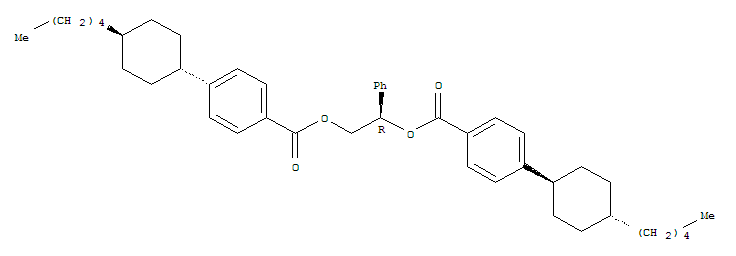 R1011; Benzoic acid, 4-(trans-4-pentylcyclohexyl)-, (1R)-1-phenyl-1,2-ethanediyl ester