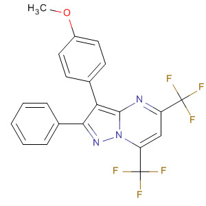Pyrazolo[1,5-a]pyrimidine,
3-(4-methoxyphenyl)-2-phenyl-5,7-bis(trifluoromethyl)-