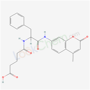 (S)-5-((1-Benzyl-2-((4-methyl-2-oxo-2H-1-benzopyran-7-yl)amino)-2-oxoethyl)amino)-5-oxovaleric acid