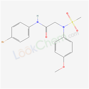 6192-92-3,N-(4-bromophenyl)-N~2~-(4-methoxyphenyl)-N~2~-(methylsulfonyl)glycinamide,