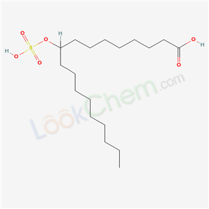 Octadecanoic acid, 9(or 10)-(sulfooxy)-, ammonium salt