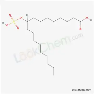 Molecular Structure of 68735-97-7 (9(or 10)-(sulphooxy)octadecanoic acid, ammonium salt)