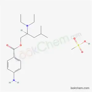 Molecular Structure of 135-44-4 (2-(diethylamino)-4-methylpentyl 4-aminobenzoate, monomethanesulphonate)