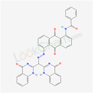 N-(5-((Bis(1,4-dihydro-4-oxo-2-quinazolinyl)methyl)azo)-9,10-dihydro-9,10-dioxo-1-anthryl)benzamide
