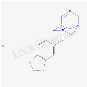 67874-84-4,1-(1,3-benzodioxol-5-ylmethyl)-3,5,7-triaza-1-azoniatricyclo[3.3.1.1~3,7~]decane chloride,