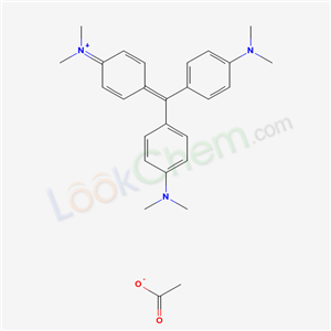 (4-(Bis(4-(dimethylamino)phenyl)methylene)-2,5-cyclohexadien-1-ylidene)dimethylammonium acetate                                                                                                         (67939-65-5)