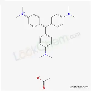 Molecular Structure of 67939-65-5 ([4-[bis[4-(dimethylamino)phenyl]methylene]-2,5-cyclohexadien-1-ylidene]dimethylammonium acetate)