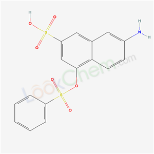 68003-35-0,7-Amino-4-[(phenylsulfonyl)oxy]-2-naphthalenesulfonic acid,7-Amino-4-phenylsulfonato-2-naphthalenesulfonic acid;