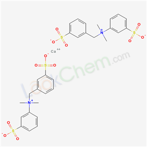 Dihydrogen bis(dimethyl(3-sulphonatobenzyl)(3-sulphonatophenyl)ammonium), calcium salt
