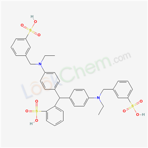Benzenesulfonic acid, 2-(bis(4-(ethyl((3-sulfophenyl)methyl)amino)phenyl)methyl)-