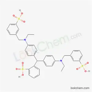 Molecular Structure of 68155-73-7 (o-[bis[4-[ethyl[(3-sulphophenyl)methyl]amino]phenyl]methyl]benzenesulphonic acid)