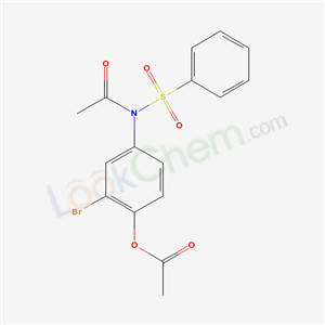 6533-55-7,4-[acetyl(phenylsulfonyl)amino]-2-bromophenyl acetate,