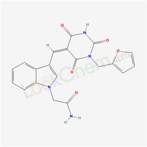 6368-76-9,2-(3-{(Z)-[1-(furan-2-ylmethyl)-2,4,6-trioxotetrahydropyrimidin-5(2H)-ylidene]methyl}-1H-indol-1-yl)acetamide,