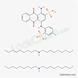 Molecular Structure of 68631-08-3 (1-amino-4-[(4-methyl-2-sulfophenyl)amino]-9,10-dioxo-9,10-dihydroanthracene-2-sulfonic acid - N-nonylnonan-1-amine (1:2))