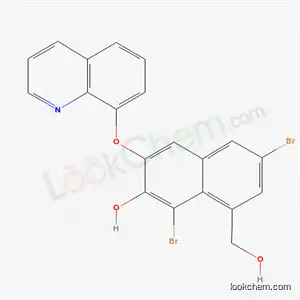 Molecular Structure of 63716-63-2 (4,7-Dibromo-3-hydroxy-2-naphthoic acid 8-quinolyl ester)