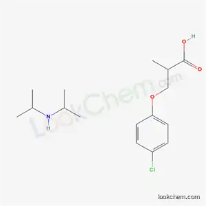 Molecular Structure of 28100-38-1 (Diisopropylammonium 2-(p-chlorophenoxy)-2-methylpropionate)