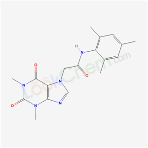 6127-55-5,2-(1,3-dimethyl-2,6-dioxo-1,2,3,6-tetrahydro-7H-purin-7-yl)-N-(2,4,6-trimethylphenyl)acetamide,