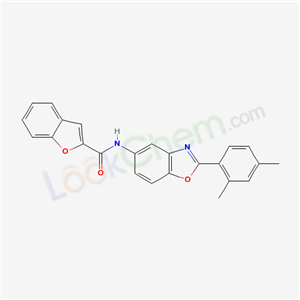 5841-97-4,N-[2-(2,4-dimethylphenyl)-1,3-benzoxazol-5-yl]-1-benzofuran-2-carboxamide,