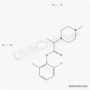 Molecular Structure of 2014-31-5 (2-chloro-6-methylphenyl 2-(4-methylpiperazin-1-yl)propanoate dihydrochloride)