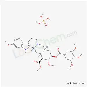 Molecular Structure of 1263-94-1 (methyl (3beta,16beta,17alpha,18beta,20alpha)-11,17-dimethoxy-18-[(3,4,5-trimethoxybenzoyl)oxy]yohimban-16-carboxylate phosphate (1:1))