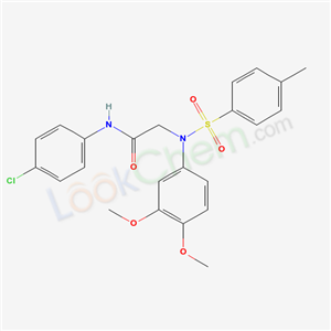 6015-30-1,N-(4-chlorophenyl)-N~2~-(3,4-dimethoxyphenyl)-N~2~-[(4-methylphenyl)sulfonyl]glycinamide,