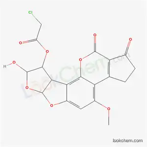 Molecular Structure of 75084-21-8 (8-CHLOROACETOXY-9-HYDROXY-8,9-DIHYDRO-AFLATOXIN B1			)