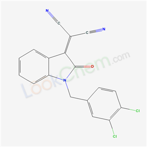 4553-61-1,[1-(3,4-dichlorobenzyl)-2-oxo-1,2-dihydro-3H-indol-3-ylidene]propanedinitrile,