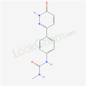 93851-00-4,1-methyl-3-[4-(6-oxo-1,6-dihydropyridazin-3-yl)phenyl]urea,Urea,N-(4-(1,6-dihydro-6-oxo-3-pyridazinyl)phenyl)-N'-methyl;1-methyl-3-[4-(6-oxo-1,6-dihydropyridazin-3-yl)phenyl]urea;6-(4-(3-Methylureido)phenyl)-3(2H)-pyridazinone;