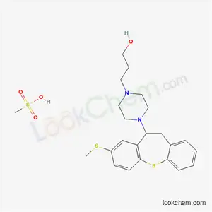 Molecular Structure of 34775-83-2 (4-[10,11-dihydro-8-(methylthio)dibenzo[b,f]thiepin-10-yl]piperazinium methanesulphonate)