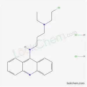 Molecular Structure of 38914-97-5 (9-((3-((2-CHLOROETHYL)ETHYLAMINO)-PROPYL)AMINO)ACRIDINE DIHYDROCHLORIDE			)