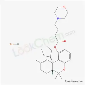 Molecular Structure of 51278-97-8 ((6aR,10aR)-6,6,9-trimethyl-10a-(pentan-3-yl)-6a,7,8,10a-tetrahydro-6H-benzo[c]chromen-1-yl 4-(morpholin-4-yl)butanoate hydrobromide (1:1))