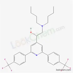 Molecular Structure of 38492-76-1 (1-{2,6-bis[4-(trifluoromethyl)phenyl]pyridin-4-yl}-2-(dibutylamino)ethanol)