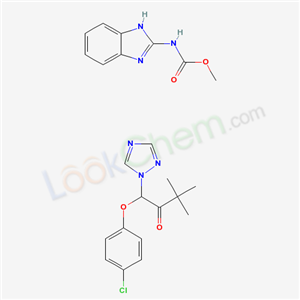75448-56-5,methyl 1H-benzimidazol-2-ylcarbamate - 1-(4-chlorophenoxy)-3,3-dimethyl-1-(1H-1,2,4-triazol-1-yl)butan-2-one (1:1),