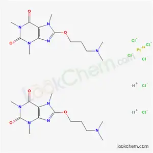 Molecular Structure of 80539-95-3 (platinum(4+) hydrogen chloride - 8-[3-(dimethylamino)propoxy]-1,3,7-trimethyl-3,7-dihydro-1H-purine-2,6-dione (1:2:6:2))