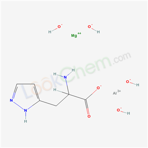 82540-89-4,aluminum magnesium hydroxide 2-amino-3-(1H-pyrazol-5-yl)propanoate (1:1:4:1),