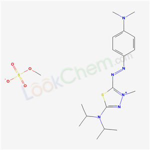 5-(4-dimethylaminophenyl)diazenyl-4-methyl-N,N-dipropan-2-yl-1-thia-3-aza-4-azoniacyclopenta-2,4-dien-2-amine; sulfonatooxymethane