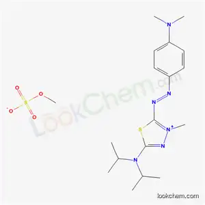 Molecular Structure of 83969-12-4 (5-(diisopropylamino)-2-[[4-(dimethylamino)phenyl]azo]-3-methyl-1,3,4-thiadiazolium methyl sulphate)