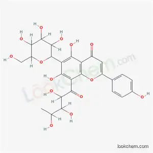 5,7-dihydroxy-2-(4-hydroxyphenyl)-6-[3,4,5-trihydroxy-6-(hydroxymethyl)tetrahydro-2H-pyran-2-yl]-8-(2,3,4-trihydroxypentanoyl)-4H-chromen-4-one (non-preferred name)