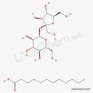 Molecular Structure of 37266-93-6 (alpha-d-Glucopyranoside, beta-d-fructofuranosyl, dodecanoate)