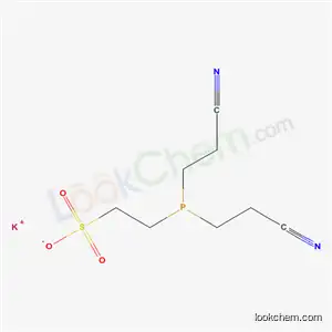 Molecular Structure of 86563-95-3 (potassium 2-[bis(2-cyanoethyl)phosphine]ethanesulphonate)