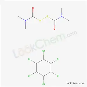 Molecular Structure of 8015-42-7 ([disulfanediylbis(carbonylnitrilo)]tetramethane - 1,2,3,4,5,6-hexachlorocyclohexane (1:1))