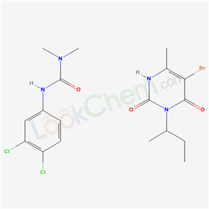 5-bromo-3-butan-2-yl-6-methyl-1H-pyrimidine-2,4-dione: 3-(3,4-dichloro phenyl)-1,1-dimethyl-urea