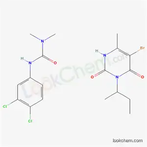 Molecular Structure of 8071-04-3 (3-(3,4-dichlorophenyl)-1,1-dimethylurea - 5-bromo-3-(butan-2-yl)-6-methylpyrimidine-2,4(1H,3H)-dione (1:1))