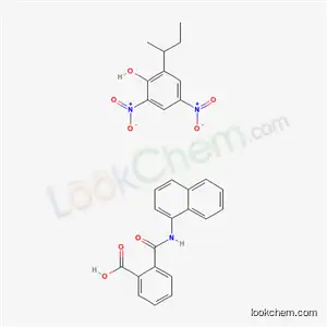 2-(naphthalen-1-ylcarbamoyl)benzoic acid - 2-(butan-2-yl)-4,6-dinitrophenol (1:1)