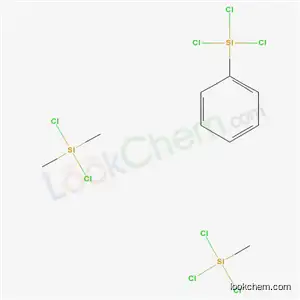 Molecular Structure of 25766-16-9 (Silane, dichlorodimethyl-, polymer with trichloromethylsilane and trichlorophenylsilane)