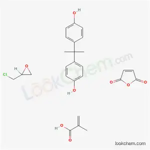 Molecular Structure of 36425-16-8 (2-Propenoic acid, 2-methyl-, polymer with (chloromethyl)oxirane, 2,5-furandione and 4,4-(1-methylethylidene)bisphenol)