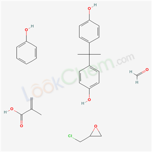 Phenol, 4,4-(1-methylethylidene)bis-, polymer with (chloromethyl)oxirane, 2-methyl-2-propenoate, reaction products with formaldehyde-phenol polymer