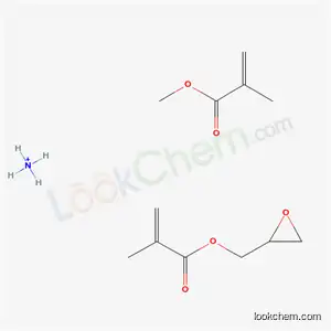 Molecular Structure of 68584-75-8 (2-Propenoic acid, 2-methyl-, methyl ester, polymer with oxiranylmethyl 2-methyl-2-propenoate, ammonia-modified)