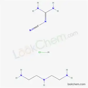 Molecular Structure of 70893-01-5 (Guanidine, cyano-, polymer with N-(2-aminoethyl)-1,2-ethanediamine, hydrochloride)