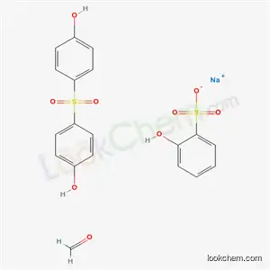 Molecular Structure of 71832-81-0 (Benzenesulfonic acid, hydroxy-, monosodium salt, polymer with formaldehyde and 4,4-sulfonylbisphenol)